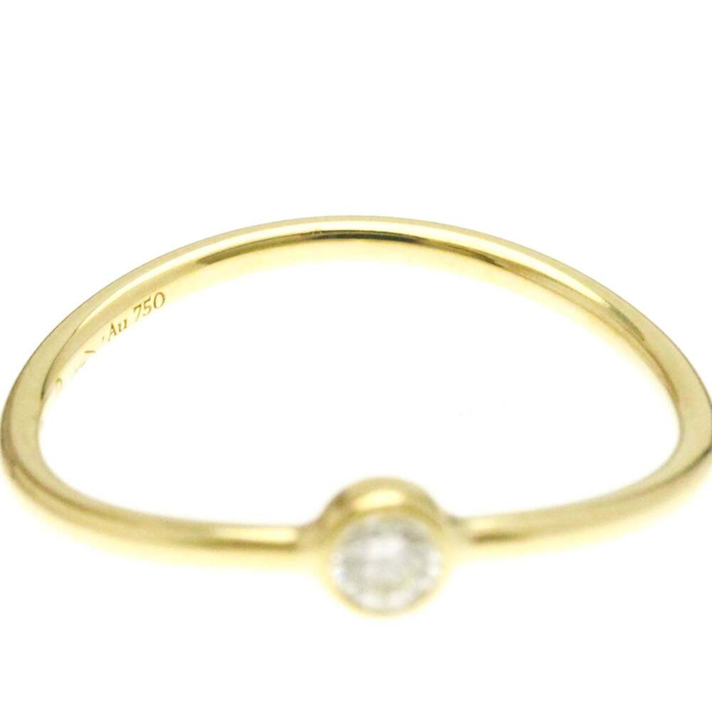 TIFFANY 18k Gold Diamond Ring - Picture 5 of 10